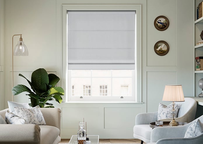 Windermere, Silver - Twist&Fit Roman Blind - Image 3